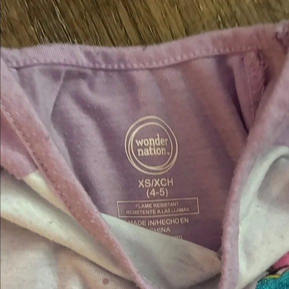 Wonder Nation Kids Unicorn and Mermaid Matching Sets - Purple and Pink - Picture 8 of 11